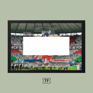 DFB Pokal 2025- Rahmen mit Wunschverein