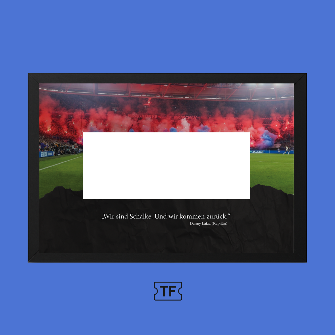 Zitat Frame - Schalke 04 gegen St.Pauli